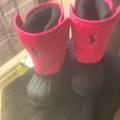 Ralph Lauren Shoes | Baby Polo Snow Boots | Color: Black/Pink | Size: 4bb