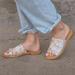 Free People Shoes | Bnwt Free People Vicente Slide Sandals For Women | Color: Pink/White | Size: Various