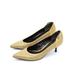 Burberry Shoes | Burberry Tan Quilted Kitten Heel Pump 35.5 | Color: Green/Tan | Size: 35.5eu