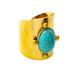 Free People Jewelry | 3/$30 New Vintage-Inspired Turquoise Wraparound Adjustable Ring | Color: Blue/Gold | Size: Os
