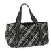 Burberry Bags | Burberry Nova Check Blue Label Tote Bag Canvas Black Auth Hk1018 | Color: Black | Size: W15.4 X H7.5 X D5.5inch