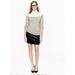 J. Crew Skirts | J Crew Sz 6 All Over Sequin Mini Skirt Black Silver Zip Up Party Cocktail | Color: Black/Silver | Size: 6