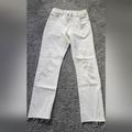 Levi's Jeans | Levi's 501 Jeans White Size 25 Mid-Rise Button Fly Jeans | Color: White | Size: 25