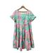 Lilly Pulitzer Dresses | Lilly Pulitzer Tropical Beach Vacation Relaxed Flutter Ruffle Dress Size Medium | Color: Green/Pink | Size: M