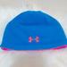 Under Armour Accessories | Girls Under Armour Fleece Beanie Youth | Color: Blue/Pink | Size: Osg