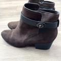 Coach Shoes | Coach Patricia Suede Ankle Boots Size 8.5 | Color: Brown | Size: 8.5