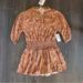 Jessica Simpson Dresses | Jessica Simpson Smocked Waist Rust Floral Dress Size Xl 12 Girl | Color: Brown | Size: Xlg