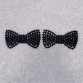 Zara Hair | Beaded Bow Hair Clip-In/Barrette | Color: Black | Size: Os