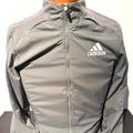 Adidas Jackets & Coats | Adidas Adizero Jacket Mens Small/Women's Medium Silver/Slime Full Zip | Color: Silver | Size: S