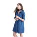 Madewell Dresses | Madewell Denim Chambray Button Front Shirtdress Shift Dress F9049 Western Rodeo | Color: Blue | Size: Xs