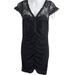 Free People Dresses | Free People Mini Stretch Cocktail Dress Size Large Black | Color: Black | Size: L