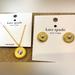 Kate Spade Jewelry | Kate Spade Set Heart Shaped Necklace And Earrings! Golden Circle/Silver Heart | Color: Gold/Silver | Size: Os