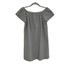 Madewell Dresses | Madewell Striped Melody Off The Shoulder Dress G6472 | Color: Gray/White | Size: S