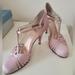 Nine West Shoes | Like New! Nine West Pink Satin 4 In. Heels | Color: Pink | Size: 8