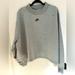 Nike Sweaters | Brand New Nike Crop Top Sweater Size 3x | Color: Gray | Size: Xxxl