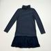 Polo By Ralph Lauren Dresses | Girl’s Polo Ralph Lauren Long Sleeve Pleated Skirt Turtleneck Dress Size Large | Color: Blue/White | Size: Lg
