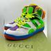 Gucci Shoes | Gucci Basket High, Multi-Colored, Us Women’s Size 7, New In Box, Authentic | Color: Red | Size: 7