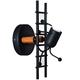 Creative Humanoid Ladder Wall Light Indoor Lighting Fixtures Modern Wall Mount Lamp Art Deco Wood Iron E27 Base for Bedroom Living Room Children Room Hallway Stair Decorative Night Lamp,Black peace