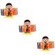 FAVOMOTO 3pcs Multilayer Busy Board Kids Toy Toddler Toys Girls Toys Toy Sensory Board Kids Interactive Toys Toddler Activity Toys White Cardboard Birthday Present Boy Baby