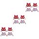 Amosfun Cat Cosplay 12 Pcs Glow Fox Mardi Gras Performance Prop Halloween Party Cat Halloween Cat Design Japanese Decor Masquerade Plastic Antique Cosplay Luminous Cosplay