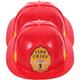 TEHAUX 2pcs Adult Fireman Costume Helmet, Novelty Fireman Hard Helmets Plastic Hard Hat Fire Chief Helmet Fireman Cosplay Accessories for Firefighter Themed Party Dress Up