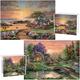 2 Pack Thomas & Kinkade Puzzle for Adults 1000 Pieces, Thomas & Kinkade Puzzles, Vintage Jigsaw Puzzles for Adults 1000 Pieces and Up, Puzzles Gifts for Puzzle Lovers Friends