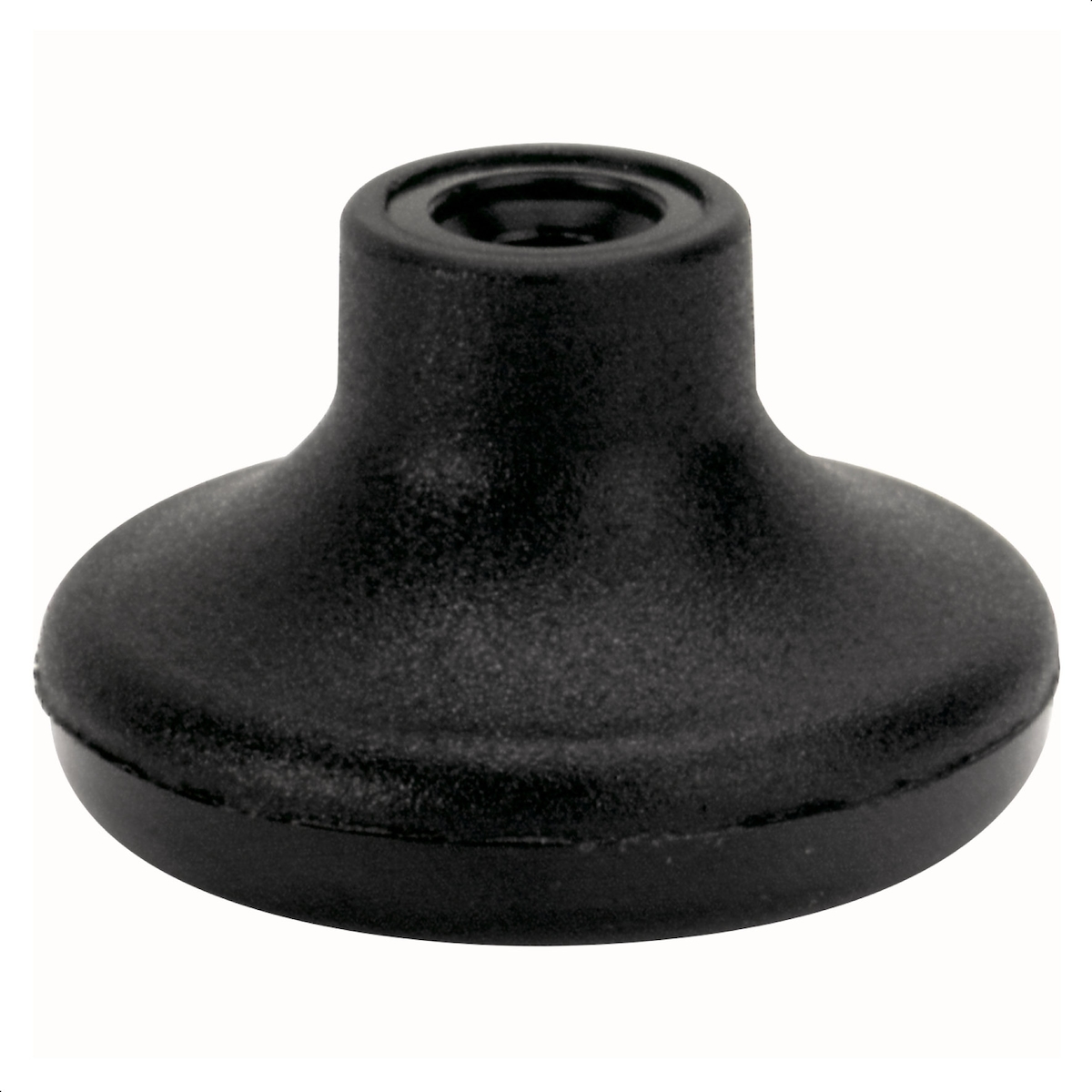 WAGNER Möbelgleiter - Durchmesser Ø 20/50 x 30 mm, Bohrung Ø 8 mm, Kunststoff schwarz, zum Überstulpen - 01004501 Image