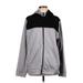 Reebok Zip Up Hoodie: Gray Tops - Women's Size Large