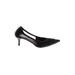 Donald J Pliner Heels: Slip-on Kitten Heel Cocktail Party Black Print Shoes - Women's Size 7 - Pointed Toe