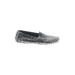 M. Gemi Flats: Slip-on Platform Casual Gray Shoes - Women's Size 39.5 - Almond Toe