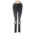 Free People Jeans - Mid/Reg Rise: Black Bottoms - Women's Size 28 - Sandwash
