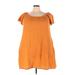 wonderly Casual Dress - Mini: Orange Print Dresses - Women's Size 2X