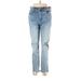 Gap Jeggings - High Rise Straight Leg Boot Cut: Blue Bottoms - Women's Size 8 - Sandwash