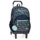 Pepe Jeans Alenka Schulrucksack mit Zwei Fächern mit Trolley, Blau, 32 x 44 x 22 cm, Polyester, 21,6 l von Joumma Bags, blau, Schulrucksack mit Doppelfach mit Trolley