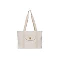 Jollein Wickeltasche Shopper - Twill, Natural - Baumwolle - Kinderwagentasche - Babytasche Multifunktional - Hellbeige