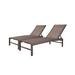 Aluminum Adjustable Chaise Lounge Chair Outdoor Five-Position Recliner, Curved Design, All Weather for Patio, Beach, Yard, Pool