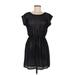 Sequin Hearts Casual Dress - Mini: Black Print Dresses - Women's Size Medium