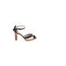 Fratelli Rossetti Heels: Brown Print Shoes - Women's Size 36.5 - Open Toe