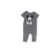 Disney Baby Short Sleeve Outfit: Gray Marled Tops - Size 3-6 Month