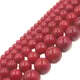 Perles rondes en bambou de mer pierres précieuses rouges bijoux naturels perles exécutives 15