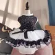 Robe de princesse frisée pour animaux de compagnie jupes pour chiens robes de mariée pour animaux