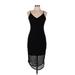 Express Casual Dress - Party Plunge Sleeveless: Black Print Dresses - Women's Size Medium