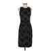 Banana Republic Casual Dress - Sheath: Black Marled Dresses - Women's Size 2