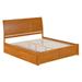 AFI Furnishings Portland Queen Platform Bed w/ Footboard & Storage Drawers in Light Toffee Wood in Brown | 44.29 H x 78.82 W x 86.97 D in | Wayfair