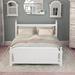 Red Barrel Studio® Gracie-Jane Platform Bed Wood in Brown/White | 39 H x 56.2 W x 75.2 D in | Wayfair D276F045831D49AF916E8F9A5B18BA22