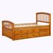 Red Barrel Studio® Jordyne Platform Storage Bed Wood in Brown | 43.77 H x 42.2 W x 78.97 D in | Wayfair CB53E27F218840DF895CE691944E7F3D