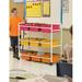 Copernicus Double Sided 9 Compartment Teaching Cart w/ Bins Metal in Orange/Pink/Yellow | 36.5 H x 40.5 W x 15.75 D in | Wayfair BB005-9-VW