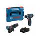 Bosch - Combo Kit Set mit 2 12V-Werkz.: gsr 12V-15+ gws 12V-76 +2x2.0Ah + gal 12V-40 (l)