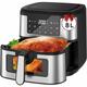 Heißluftfritteuse 8L/9,7L Ohne Öl Air Fryer 1600W Heizluft Fritteuse led Touchscreen, Airfryer