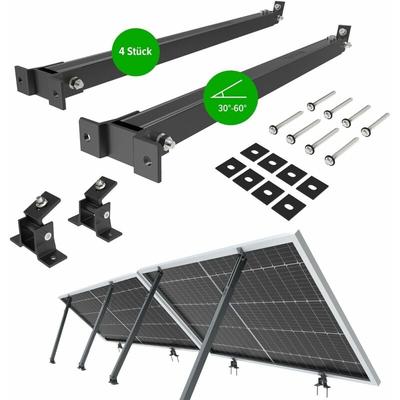 NuaSol Balkonkraftwerkhalterung 2er Set Verstellbare Solarpanel Halterung für PV-Anlagen 4 Stück Image